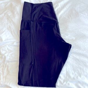 High-Waisted Black Leggings